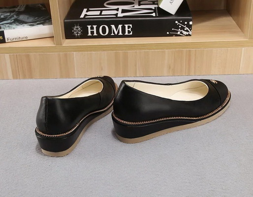 CHANEL Shallow mouth flat shoes Women--032